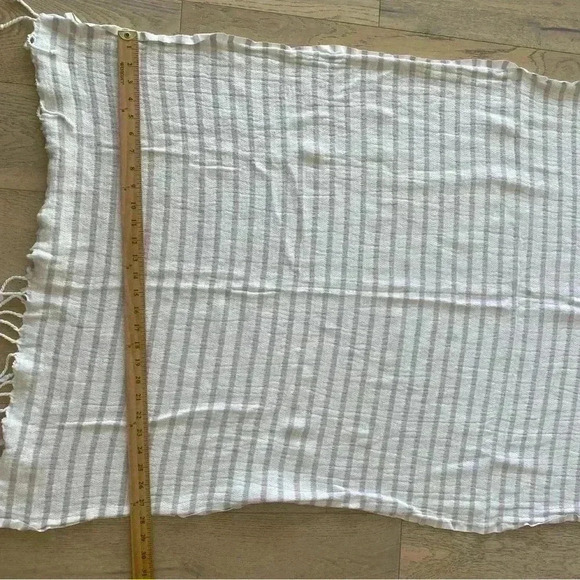 Madame COCO Turkish Striped Towel White Purple - Picture 5 of 6